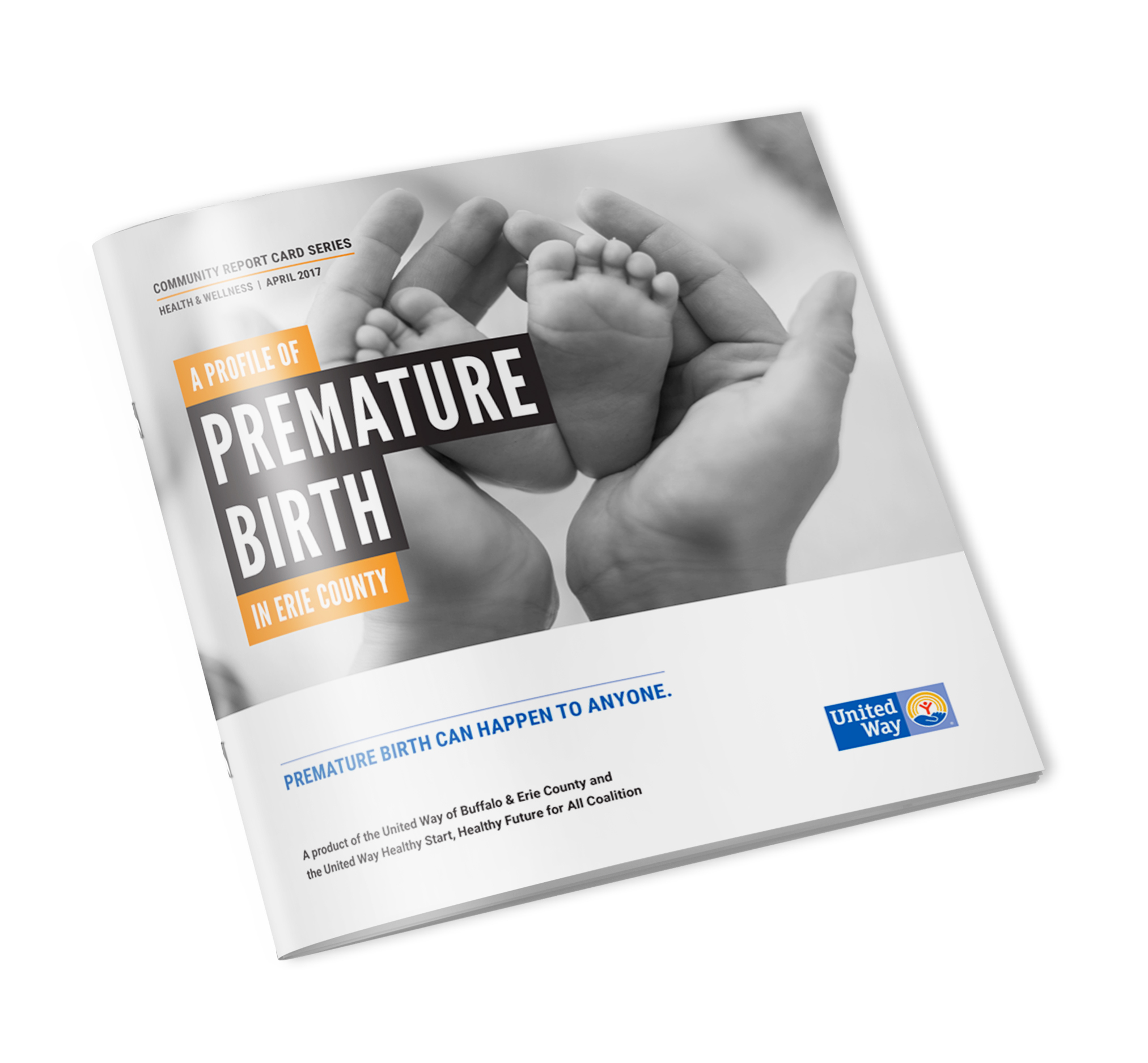 This is a picture of United Way's Premature Birth information magazine.